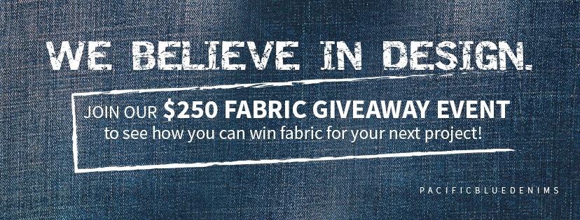 Win $250 Of Pacific Blue Denims' Wholesale Fabric